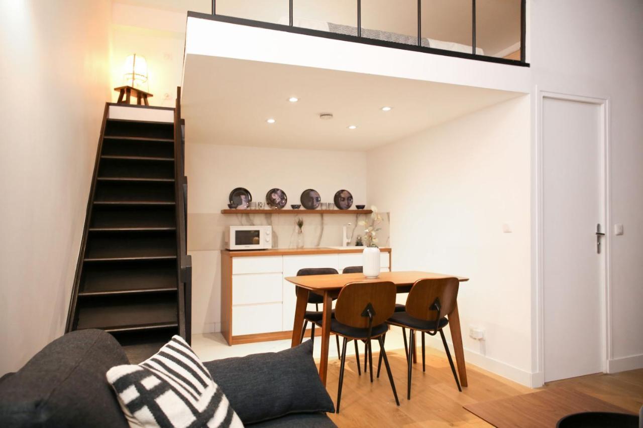 Bel Appartement Studio Moderne Mezzanine - 4P Paris Exterior foto